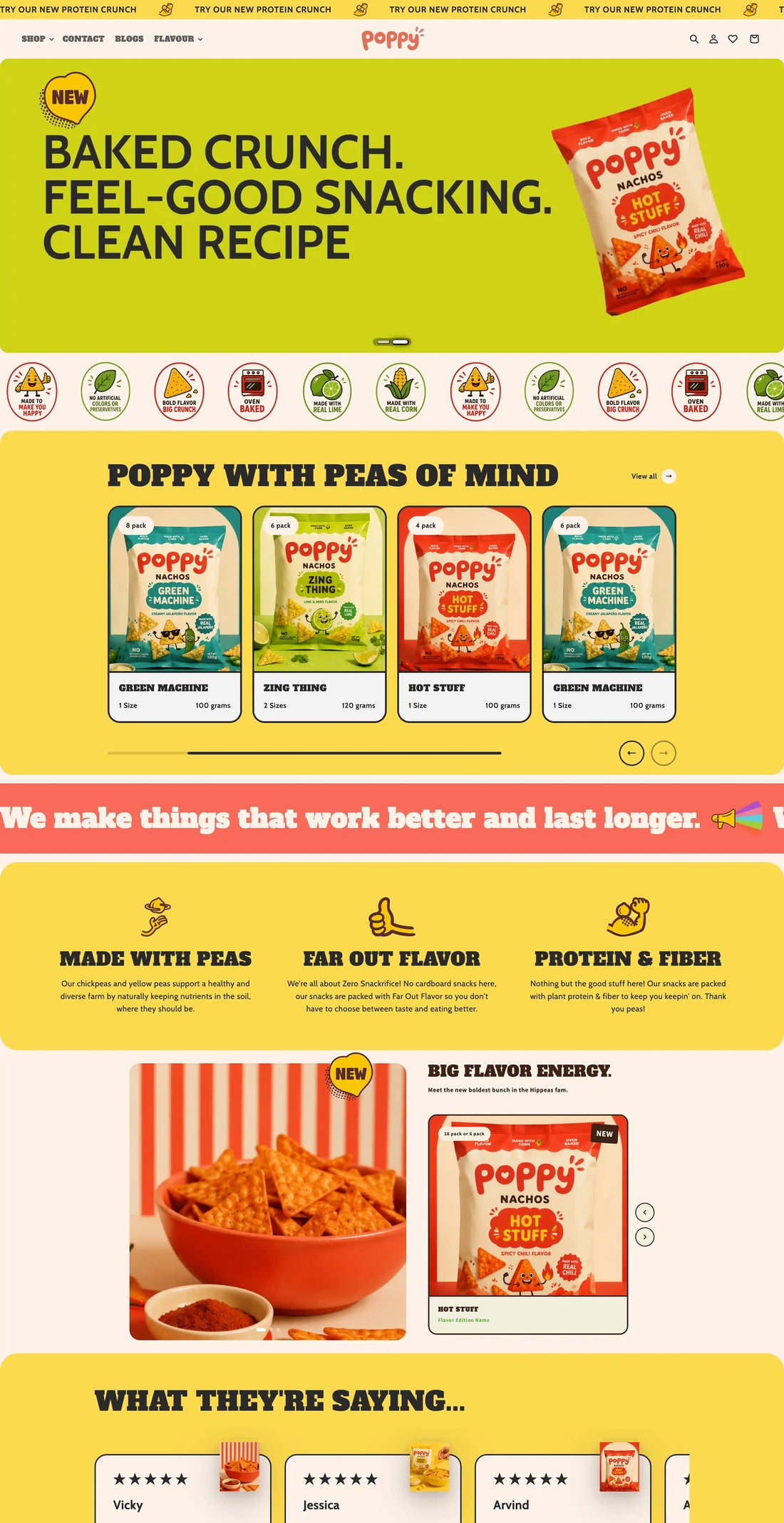 Poppy — Premium Shopify Theme for Snacks, Food &amp; Beverage Brands