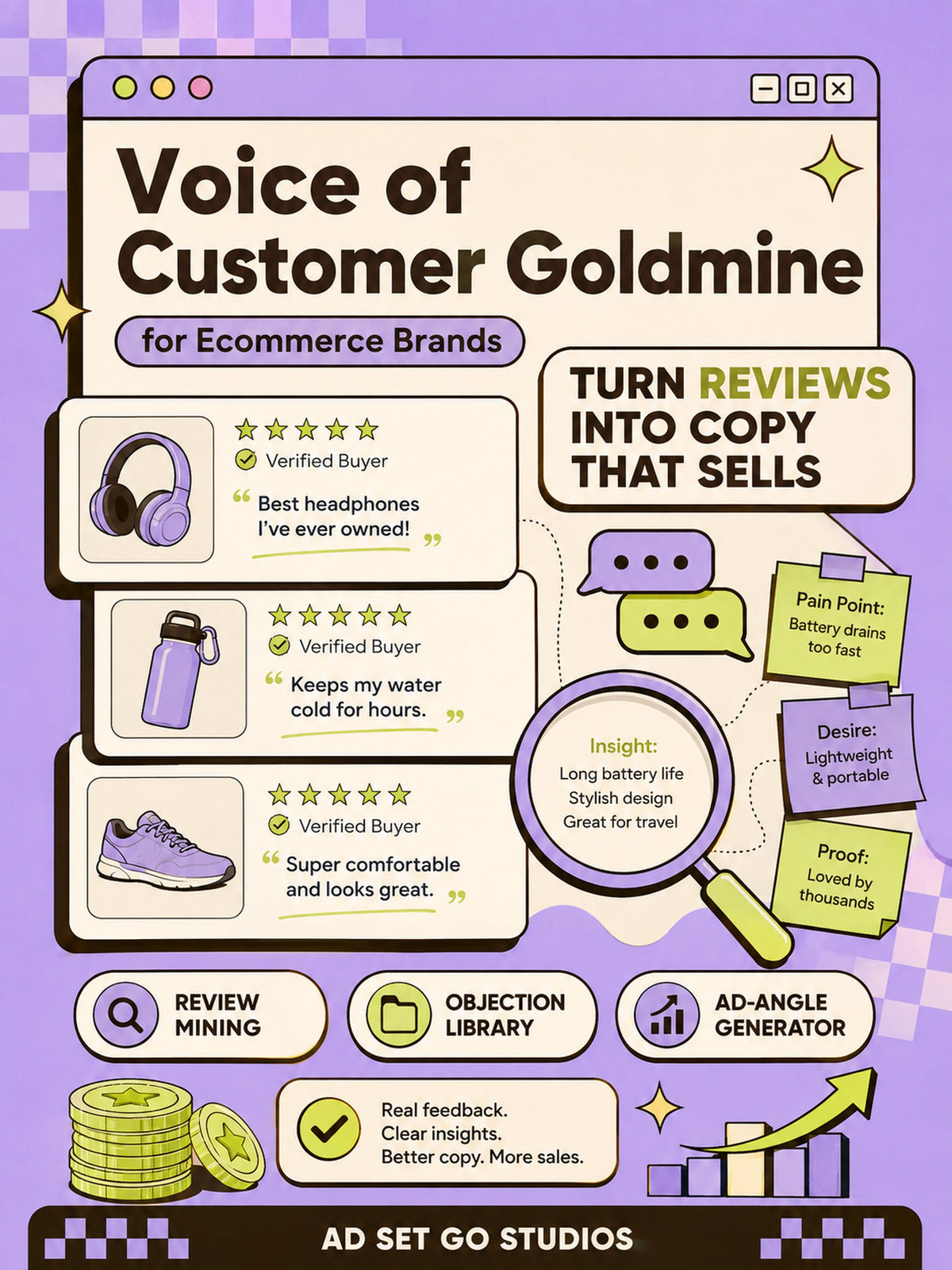Voice of Customer Goldmine for Ecommerce Brands digital product cover