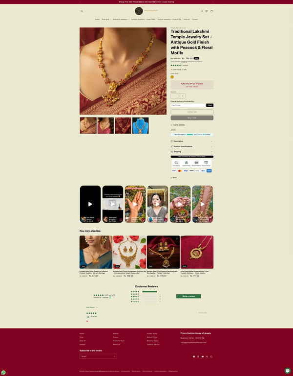 Prince Fashion House website