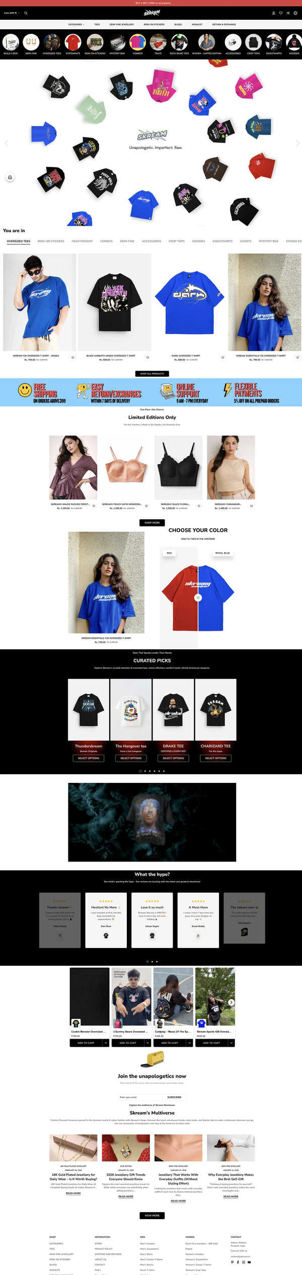 Skream website